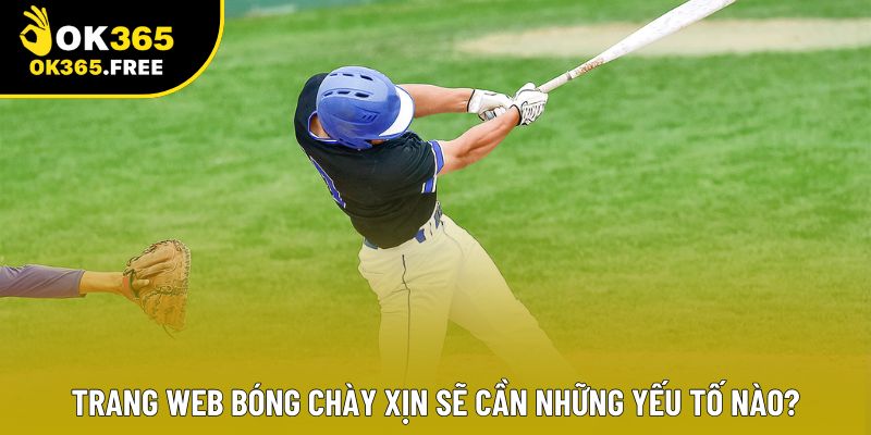 Trang web bóng chày xịn sẽ cần những yếu tố nào? Trang web bóng chày xịn sẽ cần những yếu tố nào?